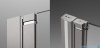 Radaway Nes Brushed Nickel DWSB drzwi wnękowe 110cm W2 prawe szczotkowany nikiel szkło przejrzyste 10044750-91-01R/10045350-01-01